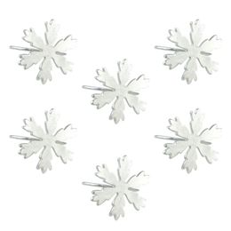 silver snowflake napkin rings Australia - Christams Snowflake Napkin Ring Metal Holder Table Decorative Ornament For Xmas Wedding Dinner Parties (Silver) Rings