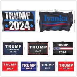 Trump Flag 2024 Hanging 90*150cm Trump Keep America Great Banners 3x5ft Digital Print Donald Trump Flag 20 Colours Decor Banner