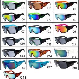 Big Square Frame Sunglasses for Men Women One-Piece Cool Cycling Sun Glasses in Australia and US UV400 Dazzle Colour Goggles Outdoor Sports Eyeglasses
