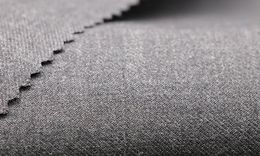 WT66787-102 Pure wool high count worsted fabric [Dark Grey Twill W100](901)