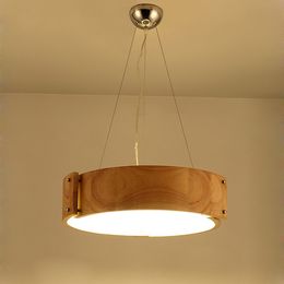 NEW Nordic solid wood Pendant Light Lamp For Home Lighting Modern Hanging Wooden lampshade Dinning Room Restaurant light fixture