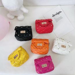 Princess Girls Summer Leather Shell Purses and Shoulder Bag Children Mini Solid Color Coin Purse Toddler Photography Props Bag