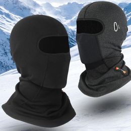 Cycling Caps & Masks Windproof Fleece Hat Thermal Headgear For Mountaineering Skiing Men Women Bicycle Full Face Head Covers Cold Whether