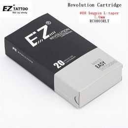 bugpin round liner Australia - EZ Revolution Cartridge Tattoo Needles Round Liner #08 0.25mm Bugpin Long taper 1 3 5 7 9 11 for machines and grips 20pcs  lot 210323