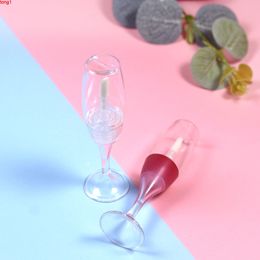 5ml New Clear Red Wine Cup Lip Gloss Tube Cosmetic Plastic Lipgloss Packaging Container Wholesalegood qty