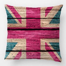 Awesome Cool Trendy Old Wood Grunge U.K. Flag Wedding Decorative Cushion Cover Pillow Case Customise Gift For Sofa Pillowcase Cushion/Decora