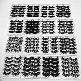 5Pairs Faux 3D Mink Eyelashes False Eyelash Natural Thick Long Eye Lashes Extension Wispy Makeup Beauty Tools