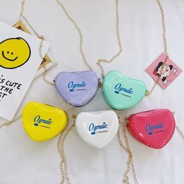 Summer Fashion Children Mini Shoulder Crossbody Bags Princess Accessories Small Pouch Love Heart Baby Girls Coin Purse Handbags