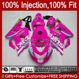 Body Injection Mould For SUZUKI GSXR-750 GSXR 750CC 600CC 750 600 CC 2004 2005 43No.122 GSXR600 GSXR750 K4 04 05 GSXR-600 GSX-R750 2004-2005 OEM Fairing Kit rose pink