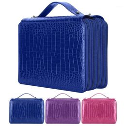 Storage Bags 5-Layer Zipper Pencil Case Pen Bag 252 Slots Large Capacity Stationery Pocket Shoes Travel