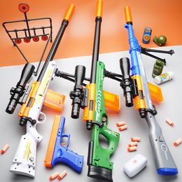 98k AWM M24 Manual Soft Bullet Toy Gun Pistol Model Blaster For Kids Adults Boys CS Fighting Arms