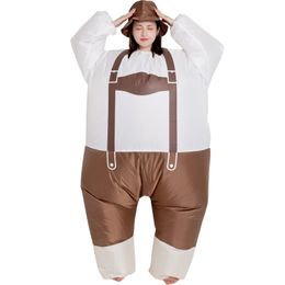 Mascot doll costume Adult Fat Sumo Overalls Inflatable Costumes Woman Men Halloween Cartoon Mascot Doll Party Role Play Dress Up Outfit