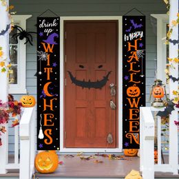 Halloween decoration hanging flag halloween supplies couplet home house number banner party