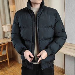 Winter Men's Parka Jacket Thick Warm Coat Stand Collar Casual Puffer Jackets Cotton Padded Winter Parkas Plus Size 8XL 211206