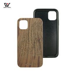 U&I Mobile Phone Cases Wood Cover For IPhone 6 6s 7 8 Plus 11 12 Pro Max 13 Series Blank Natural Wooden Phones Case