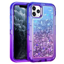 For Iphone 13 Cases Glitter Liquid Bling Quicksand Heavy Duty Protection Hybrid Shockproof Protective Cover Compatible with iPhone13 Pro Max 12 11