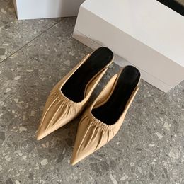 Luxury Spring/Summer 2021 New Women's Small Heel Mueller Slipper Ladies' Loafer Fashion Size 35-40