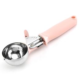 High Quality Stainless Steel Ice Cream Tools Scoop Fruit Digging Ball Scoop Household Gadgets Kitchen Dining Bar DIY JJA12156