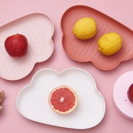 Creative European Cloud Shape Fruit Plates Office Home Living Room Coffee Table Small Plate for Candy Chocolate Nuts Dish RRF11187