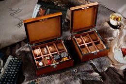 2021 Monogram Classic luxury watch boxes 22.5*20*9.5cm/22.6*26*9.5cm large space Gift Wood Cases Watches Box super quality