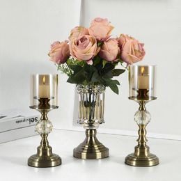 Candle Holders Modern Romantic Candlelight Vintage Accessories Holder Dining Table Bougeoir Mariage Home Decor DI50ZT