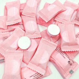 Disposable candy non-woven Compressed towel beauty small squares portable face towels travel essential