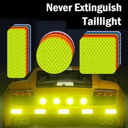 refletor de pára-choque Desconto 3 pçs / ajustado carro motombike bumper reflexivo advertência advertência adesivos roda rim sobrancelha luz de advertência refletor de luz adesivo