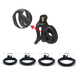 Cockrings 2021 Cage Set Lightweight Custom Curved Male Chastity Device Kit Penis Ring Cock Cobra Cages Trainer Belt Sex Toys 1124