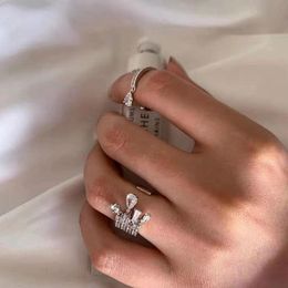 supernatural rings UK - Wedding Rings Supernatural Adjustable Size Drop Pendant Irregular Woman Matching Bride Bead Jewelry Accessories Korean