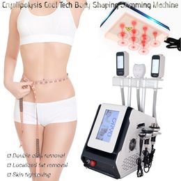 360 cryo slimming machine with double chin handle fat freezing cryolipolyis rf 40k cavitation and laser pad beauty device