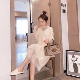 Women's Sweaters Lace Skirt Set Autumn / Winter 2021 Korean Version Of Small Knitting Sweater Temperament Suit For Women WSW181