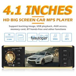 4.1 inch Car Bluetooth Radio Audio Multimedia Player AUX FM Rear View
