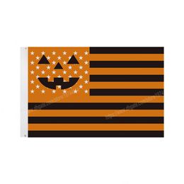 Happy Halloween Flag 90 x 150cm 3 * 5ft Custom Banner Metal Holes Grommets Indoor And Outdoor can be Customised