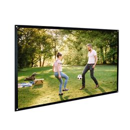Projection Screens NIERBO 2021 4K Ultra-clear Projector Screen 60 72 84 100 120 Inch Home Outdoor Office Portable 3D HD