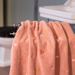 Toalha coração bonito banho toalhas de algodão macio macio secagem rápida absorvente rosa adultos de alta qualidade el grande mm60yj