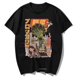 Japanese Vegetable Monster Graphic Tee Shirt Custom Your Design Funny Tshirt Mens Dia de los Muertos Summer Clothing 210629