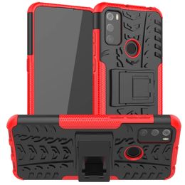 6.52" Hybrid Cases For A1 Alpha 21 Case Silicone Protective Stand Armour Slim Alcatel 3L 1S 2021 Hard Cover