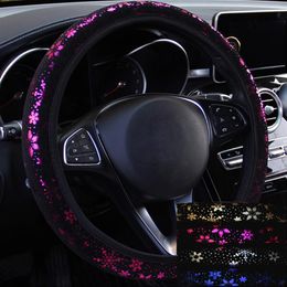 Steering Wheel Covers High Quality Cover Shiny Snowflake 14.5 Inches To 15 In Diameter Car Accessories Universal 5 Colours