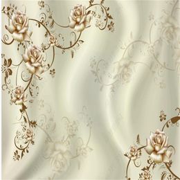 Custom mural Retro pattern silk cloth three-dimensional background wall 3d stereoscopic wallpaper