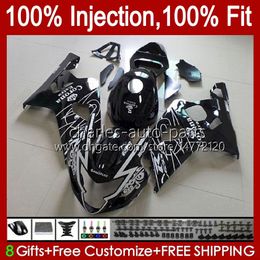 Body Injection Mould For SUZUKI GSXR-750 GSXR 750CC 600CC 750 600 CC 2004 2005 43No.31 GSXR600 GSXR750 K4 04 05 GSXR-600 GSX-R750 2004-2005 OEM Fairing Kit glossy black