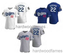 Stitched custom Clayton Kershaw #22 World Series 2020 Jersey XS-6XL Men Women Youth