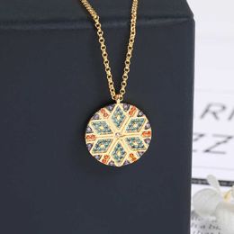 Fashion Statement Necklace Vintage Colourful Zircon Round Tribal Necklaces Africa Jewellery Women Accessories Zk30 X0707