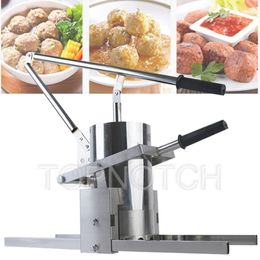 Commercial Manual Stainless Steel Kitchen Meatball Forming Machine Mini Hand Press Vegetable Ball Making Maker