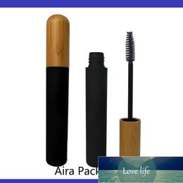 Bottle Black Empty Plastic Mascara Tube 6ML with Bamboo Cap Superior Quality Eyelashes Cream Cosmetic Containers