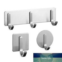 Storage Hook Bathroom Clothes Coat Hanging Holder Brushed 304 Stainless Steel Punch-free Home Organise Hook Factory price expert design Quality Latest Style