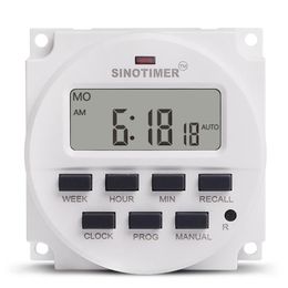 Timers SINOTIMER 5V Weekly 7 Days Programmable Digital Time Switch Relay Timer Control Countdown Recall Cancel For Electric Appliance