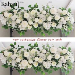 100cm and 50cm custom artificial flowers for wedding wall arrangement supplies silk peonies fake flower row arch backdrop decor 211108