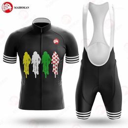 Racing Sets Cycling Jersey Set 2022 Pro Team Men's Clothing MTB Bib Shorts Bike Jerseys Ropa Ciclismo Hombre