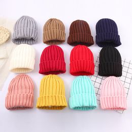 Berets Product Woolen Hat Couple All-match Pure Color Knitted Pullover Autumn And Winter Warm Cold