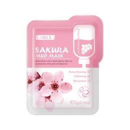 Japan Sakura Facial Mask Mud 5g Skin Clean Dark Circle Moisturise Face Clay Masks